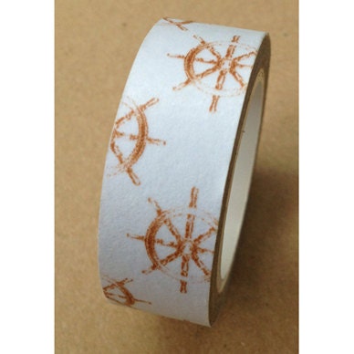 Oh Captain, My Captain Boat Wheel Washi Tape