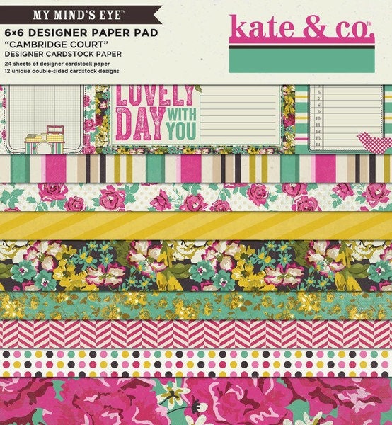 Cambridge Court 6x6 Paper Pad Kate & Co My Mind's Eye