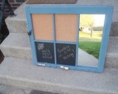 Message Center made from recycled window