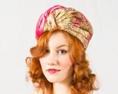 SALE / vintage 1960s hat / floral pillbox / Isabel