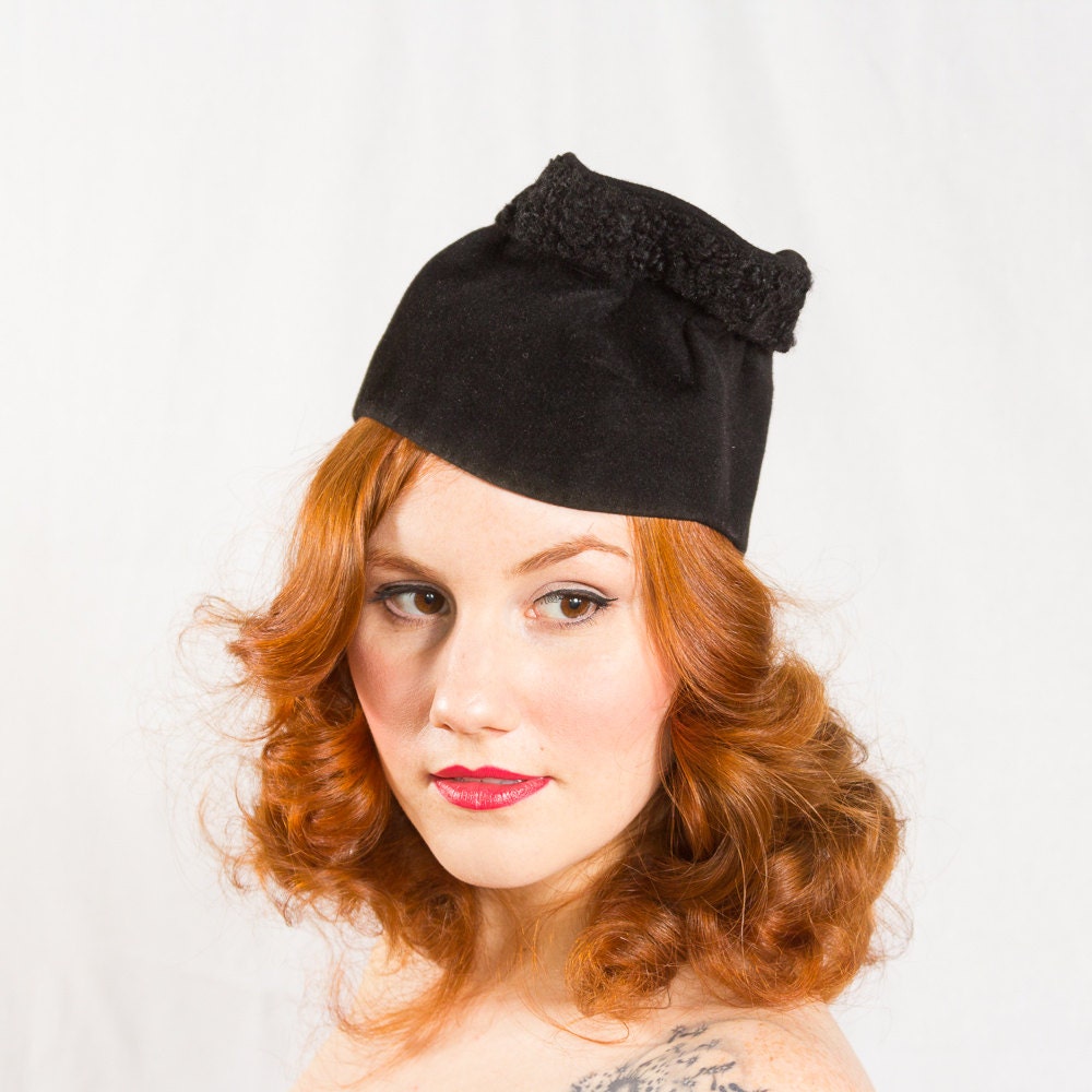 SALE / vintage 1930s hat / slouch hat / Betty Co-Ed