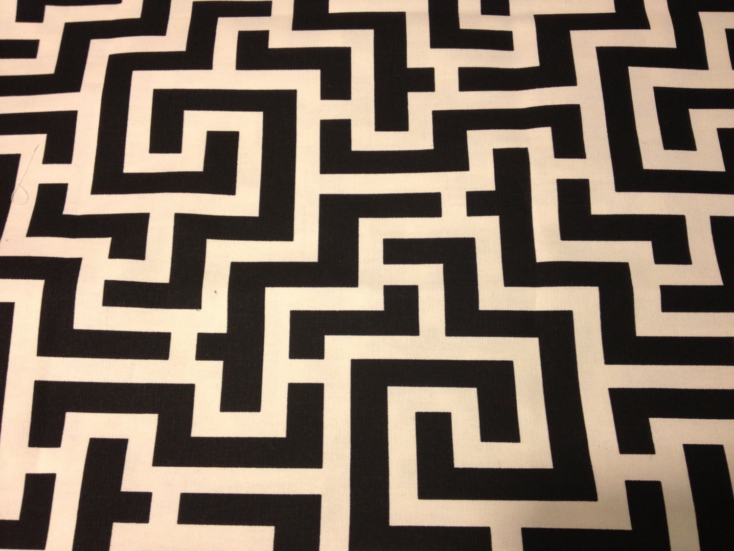 Greek Key Black and White- Pillow Cover
