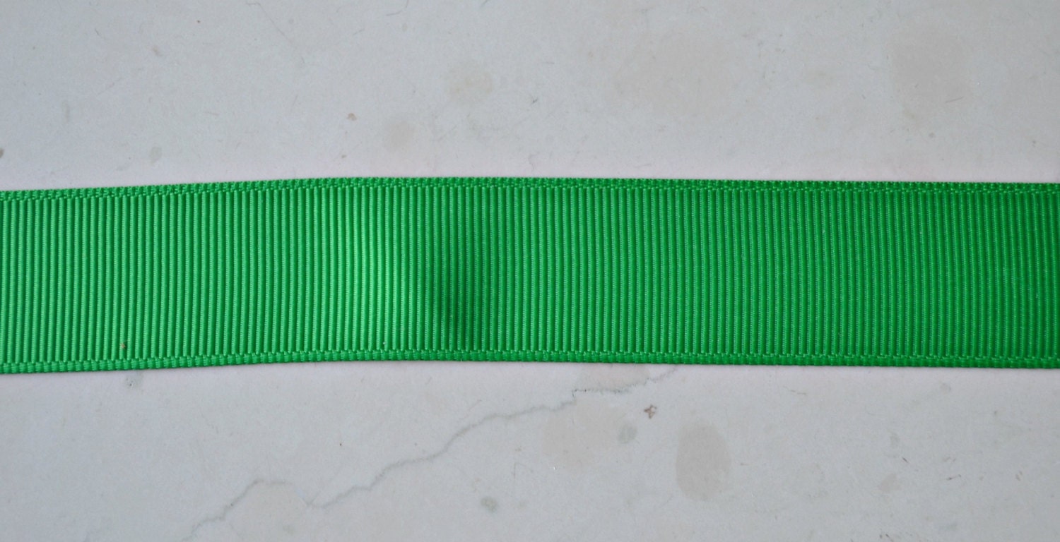Solid Emerald Green 7/8 inch grosgrain ribbon- 3 yards Il_170x135