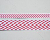 Red and white chevron stripes on 3/8" & 7/8" grosgrain ribbon combo set- spring/easter Il_170x135
