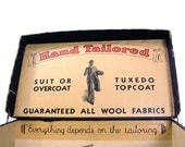 Vintage Advertising Box Organizer Art Deco Tailor Store Display