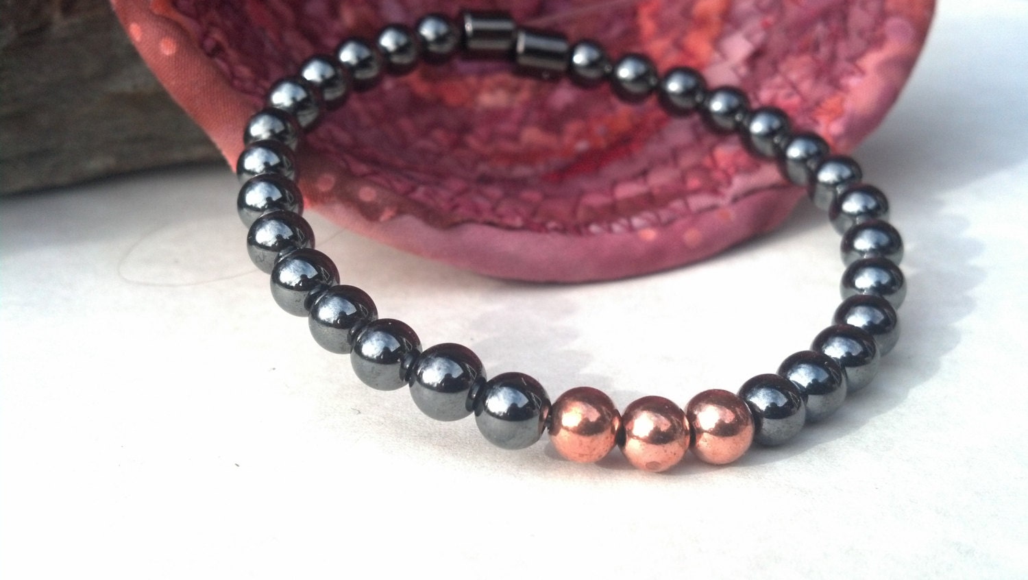 2 Corinthians Trinity Solid Copper & Black Hematite Magnetic Therapy Bracelet Super High Power Wellness Health FREE gift card