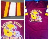 Vintage Arizona State Sun Devils Ringer Baseball T Shirt
