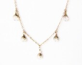 Crystal Drop Necklace Vintage Style Necklace Bridesmaids Wedding Victorian Style Jewelry