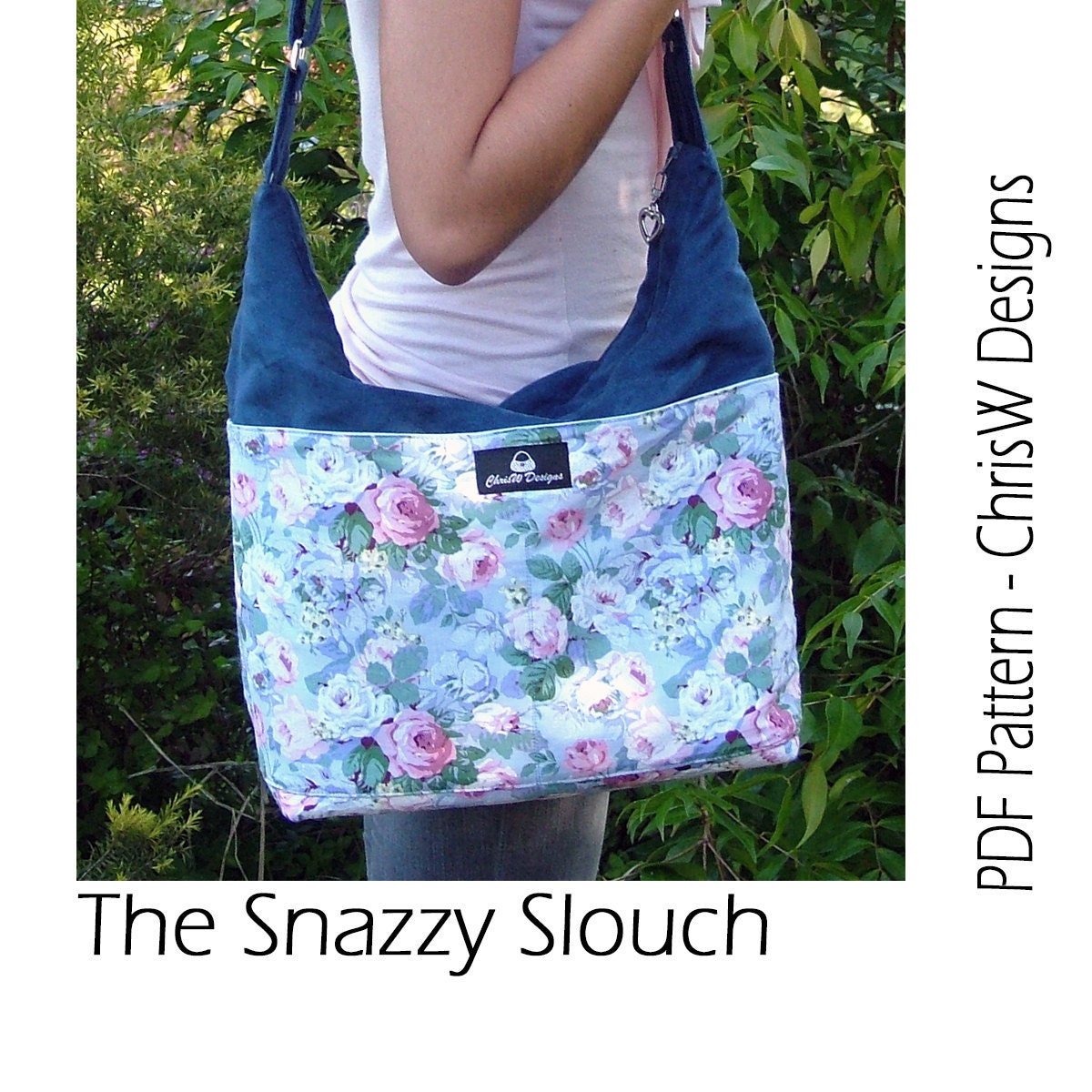 INSTANT DOWNLOAD - Slouch Handbag Sewing Pattern - PDF Designer handbag