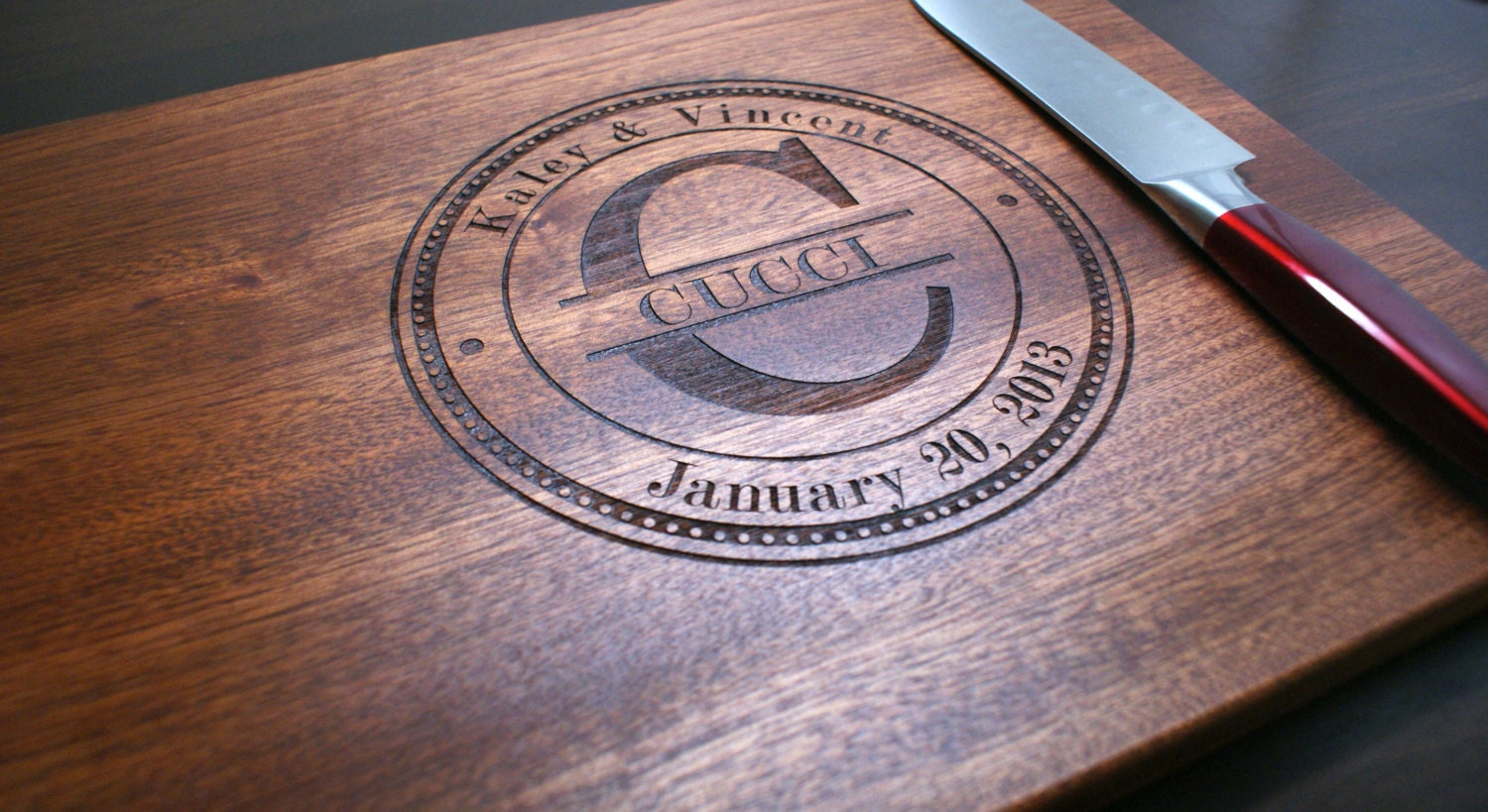 Personalized Cutting Board -Personalized, Engraved, 12x15 -Christmas gift, Wedding Gift, Anniversary gift