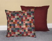 16" Pillow Covers - Set of 2 -Cotton Fabrics- Decorative Accent - without pillow forms