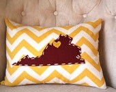 State Pillow - Virginia, Custom, 16x12