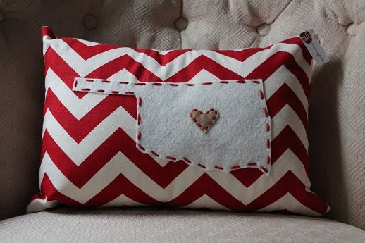 State Pillow - Oklahoma, Custom, 16x12