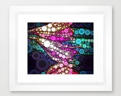 30"x40" Abstract Flower Artwork Print