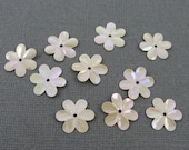 Ivory Flower Sequins (for Stringing Magazine necklace)