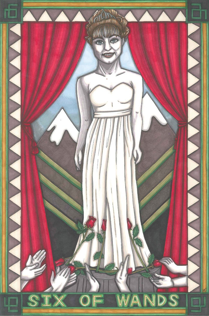Twin Peaks Tarot Laura Palmer postcard PRINT
