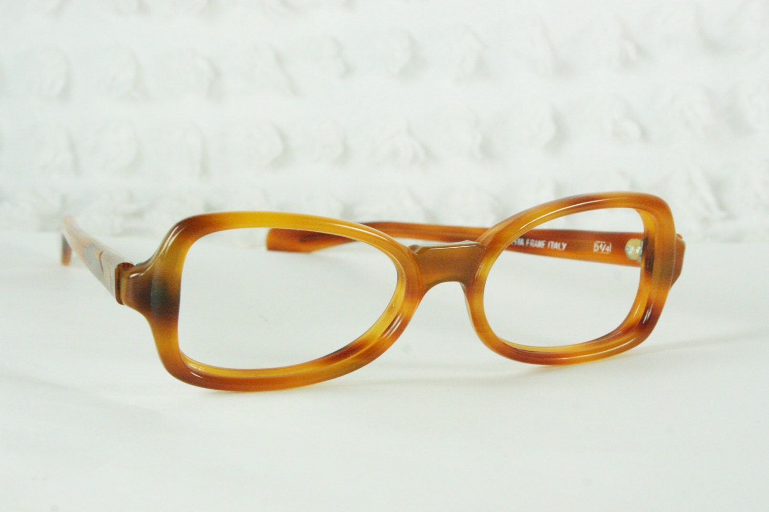 60s Cat Eye Glasses 1960's Tortoise Eyeglasses Mod Horn Rim Small Petite Womens Frame 46/18 by Metalvista Italy Optical