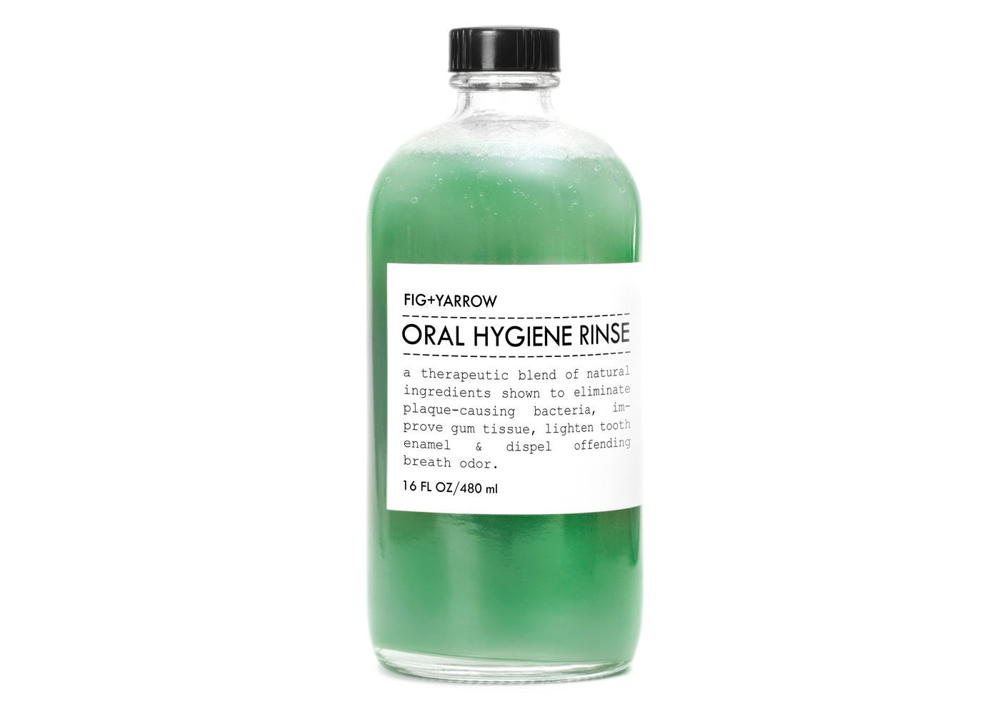 ORAL HYGIENE RINSE in glass bottle - 16 fl oz - organic - apothecary