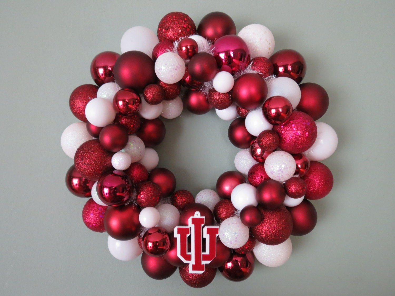 INDIANA HOOSIERS Ornament Wreath