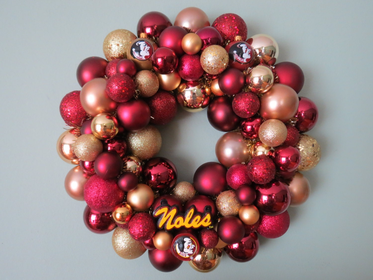 FLORIDA State FSU SEMINOLES Ornament Wreaths