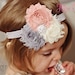 Shabby Chic Baby Girl Headbands.Baby Headbands.Vintage Inspired Flower Headband.Newborn Headbands.Infant headband.Baby Bow.15% Off UROrder