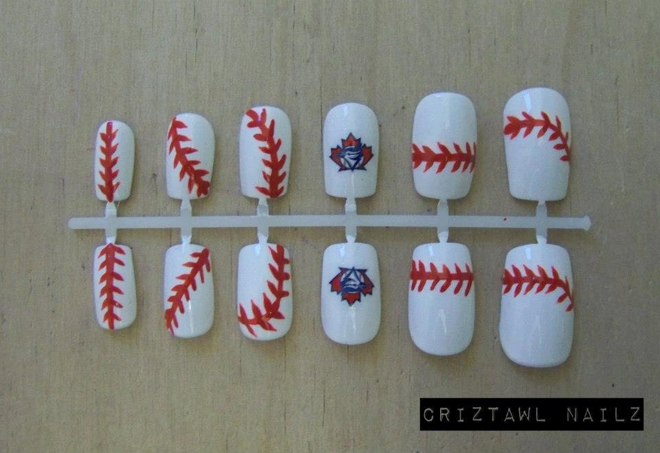 Toronto Blue Jays Baseball Nail Art Set