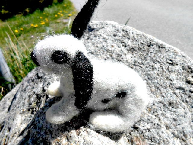 Needle felted  bunny rabbit OOAK