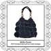 Paillette Denim Purse PDF Sewing Pattern with zipper, shoulder straps, lined "Bella"