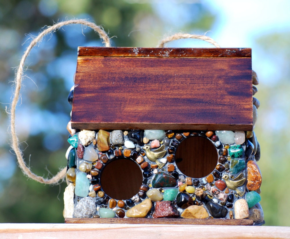 Mosaic Outdoor Wren Birdhouse Eco Friendly