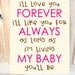 I'll LOVE you forever, I'll like you for ALWAYS - NURSERY baby, Home Decor wood sign