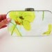 yellow clutch purse, brisesmaid clutch, floral minaudiere, floral bridesmaid clutch