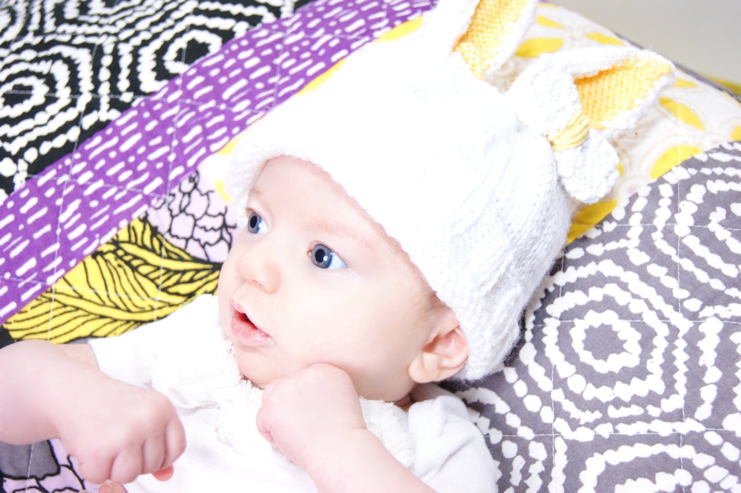 Baby bunny hat- you choose the colors