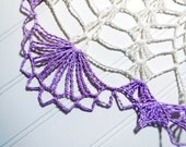 Hand Crochet Lace Doily - Vintage