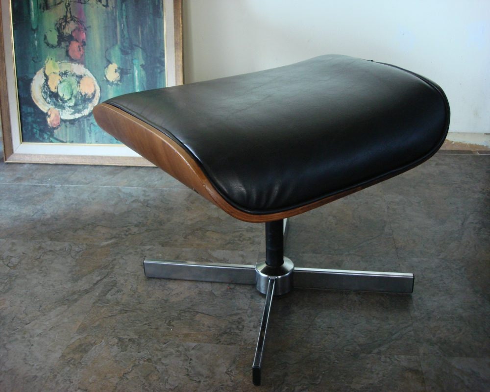 Vintage Plycraft Mid Century Ottoman Lounge Chair Footstool