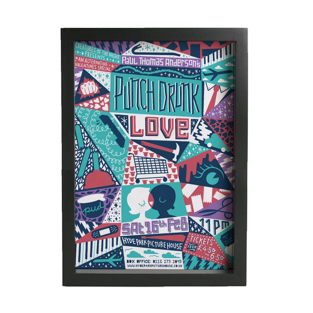 Punch Drunk Love - Print & Badge