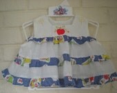 Apple Blossom Ruffle Sundress or Shirt, Size 6 months