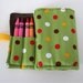 Custom Listing for Nina. Crayon Roll with 16 Crayons. Sailing flags print.