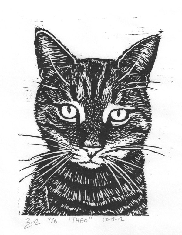 Theo - cat pet portrait