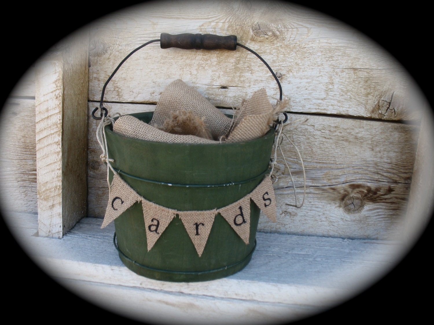 Burlap cards, petite Banner, wedding,