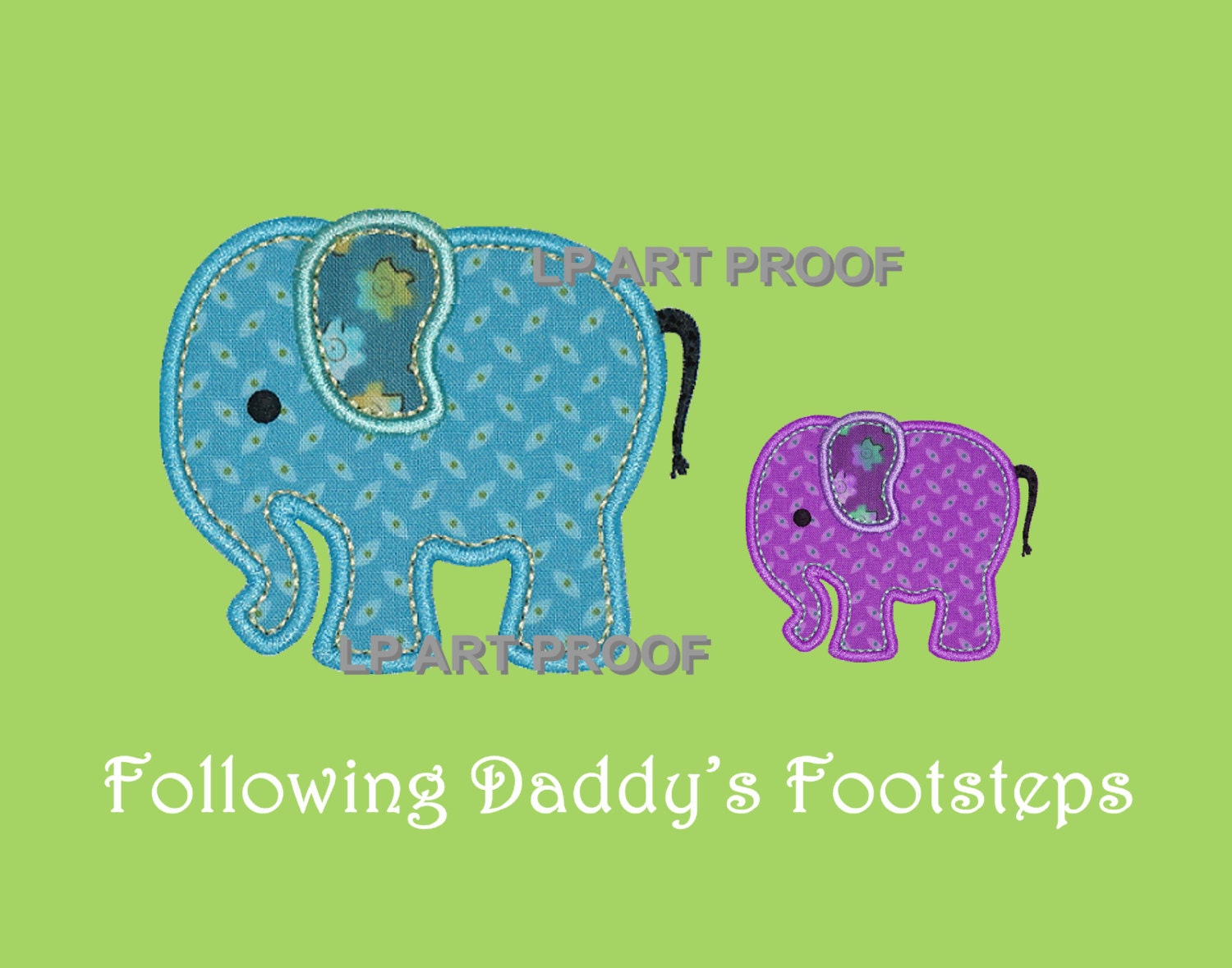 SALE Gift for Dad, Elephant wall art, 11x14" print, for nursery, or playroom, or as a gift