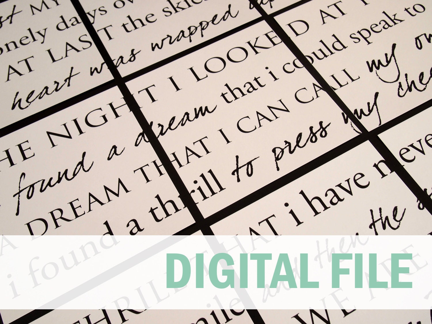 Custom Lyrics PDF