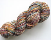 Teal, Burgundy, Gold, and Taupe, 100% Merino Yarn, 'Ron & Hermione Forever,' 160 yards of Hand-dyed Hand-spun Worsted/Bulky Weight Yarn