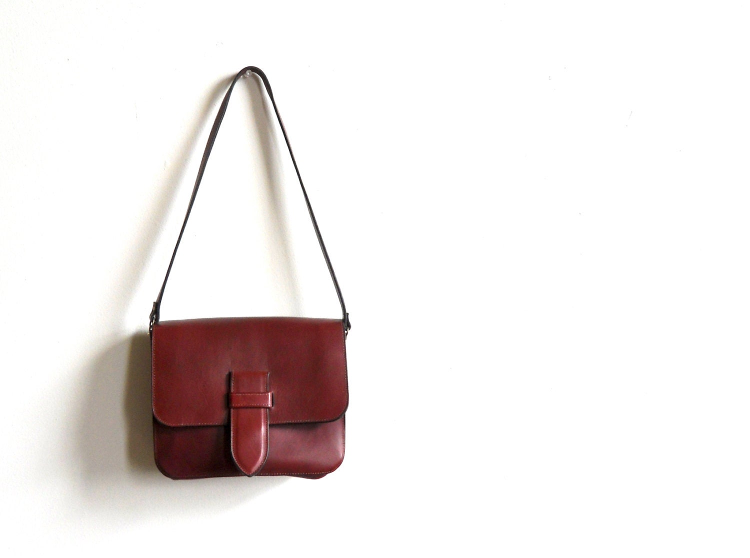 Oxblood Red Leather Purse - Ito, New York