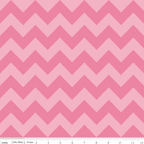 Sale Riley Blake Medium Chevron Hot Pink Tone on Tone 1 yard