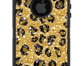 OTTERBOX DEFENDER iPhone 5 4/4s Case Custom CHEETAH Bling leopard spots Pattern - Monogram Personalized