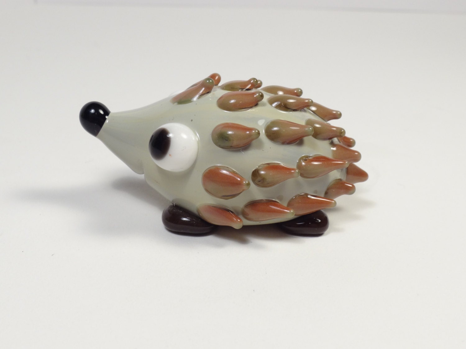 Happy Hedgehog Glass Figurine