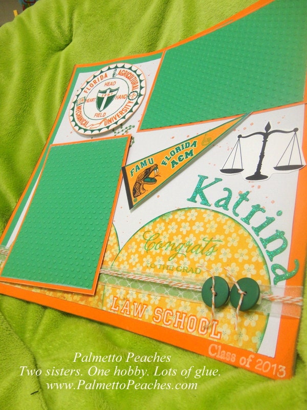 Graduation Gift  /  Congratulations Grad Framed Scrapbook Page and Frame  - RESERVED for JeneaneH 12" x 12" (30 cm x 30 cm) -CUSTOM