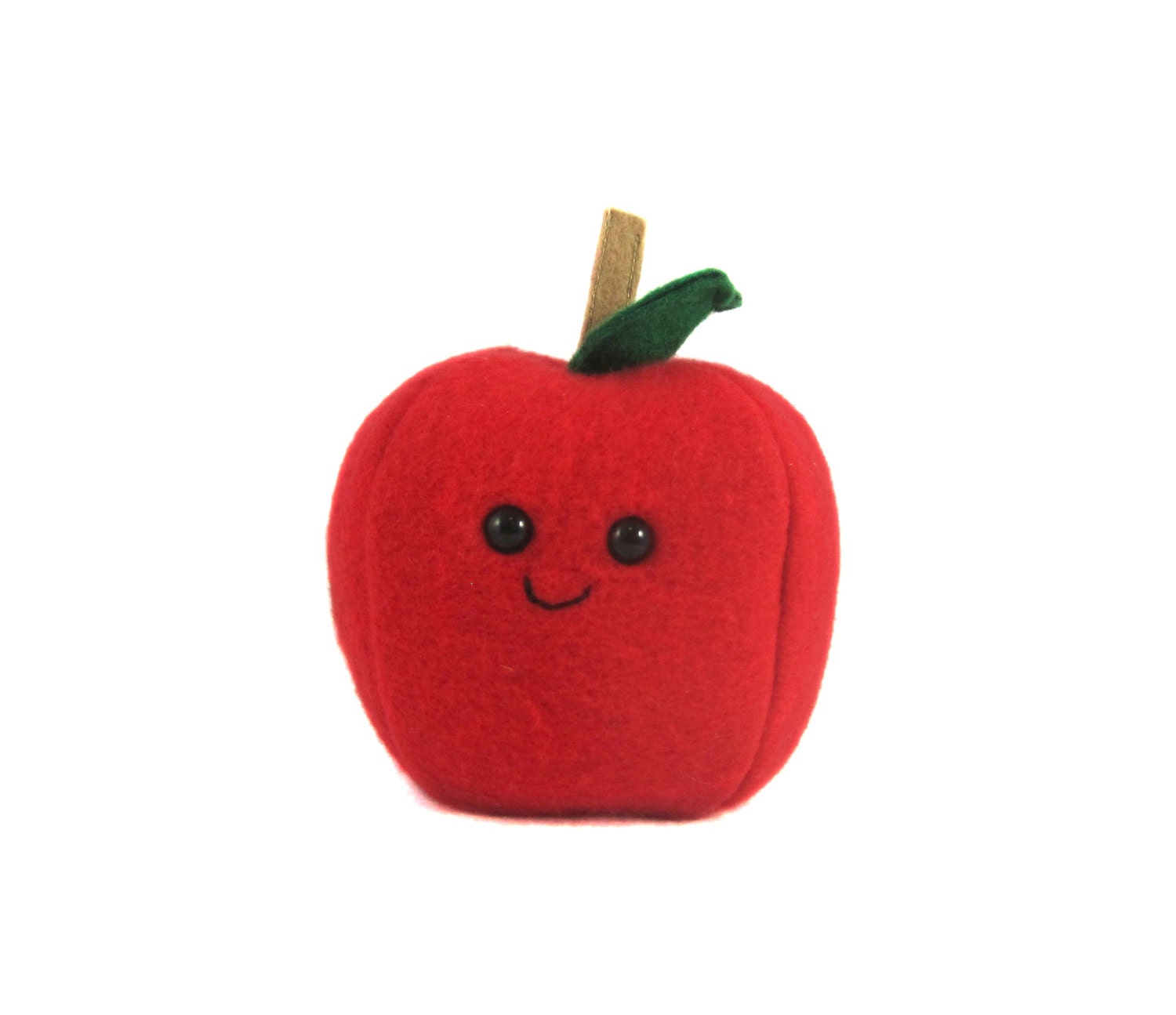 Red Fleece Apple Plush - PlanetSeymour