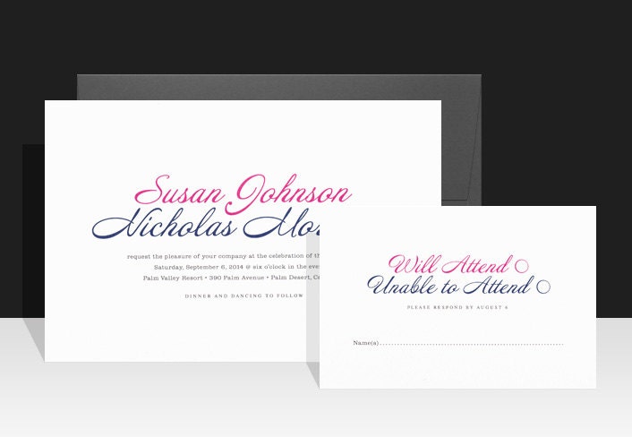 Modern Wedding Invitation - Sweet & Simple