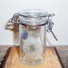 Terrarium,  Cottage Home Decor,  Dandelion Pods Inside of Mini Glass Jar